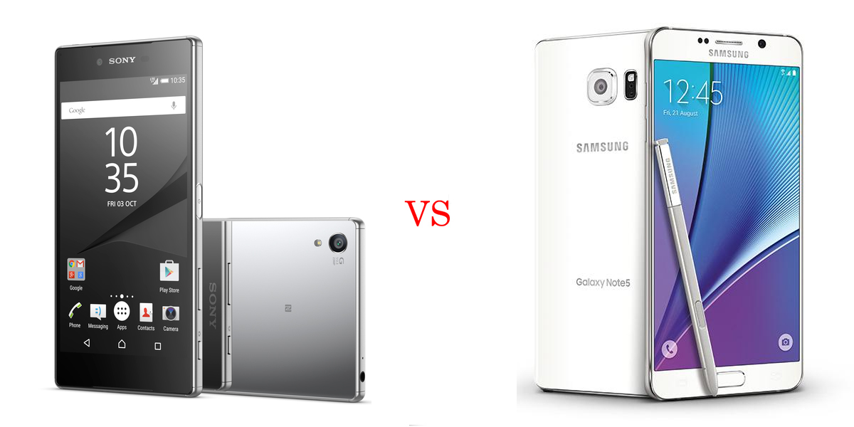 Sony Xperia Z5 Premium versus Samsung Galaxy Note 5 4